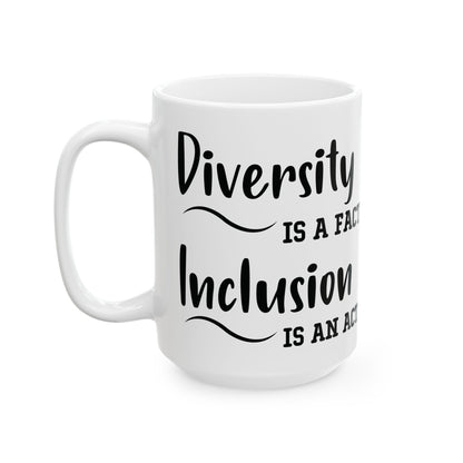 Driversity Is A Fact White Mug, (11oz, 15oz)