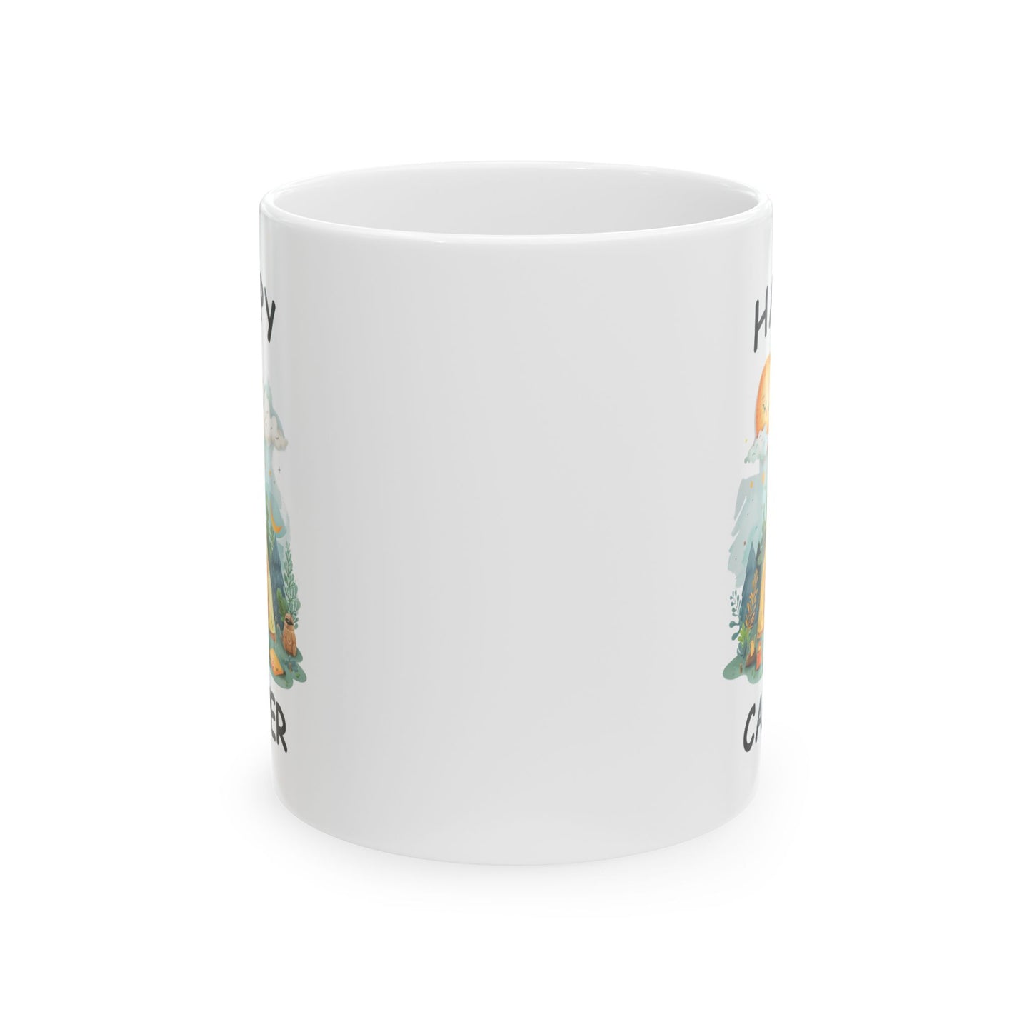 Happy Camper Ceramic Mug, (11oz, 15oz)