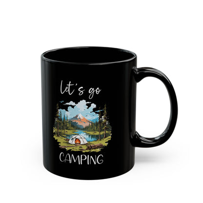 Scenic Camping Adventure Shirt  Ceramic Mug, (11oz, 15oz)