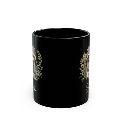 racoon custom, Black Mug (11oz, 15oz)