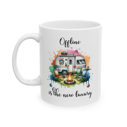 Online is the New Luxury Ceramic Mug, (11oz, 15oz)
