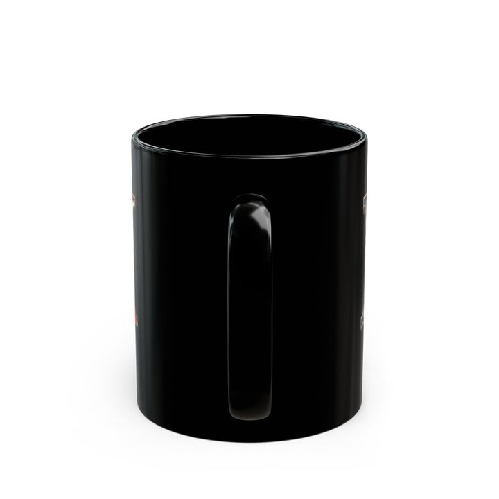 Black American Flag Mug with Letter M and Name Matthew Personalized Patriotic Coffee Cup Gift for Men Veterans or Proud USA Supporters