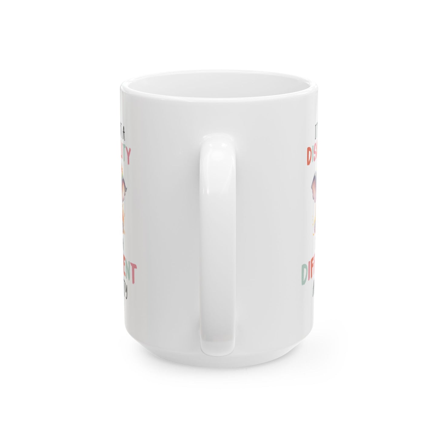 Different Ability Elephant Mug – Motivational Coffee Cup for Supporters and Advocates