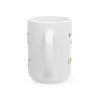 Different Ability Elephant Mug – Motivational Coffee Cup for Supporters and Advocates