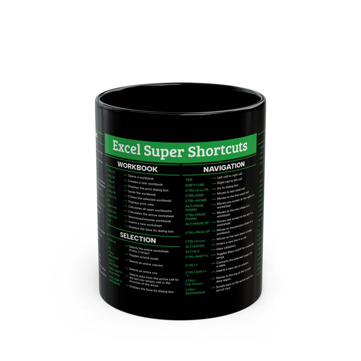 Excel Super Shortcuts Mug Ceramic Mug, (11oz, 15oz)