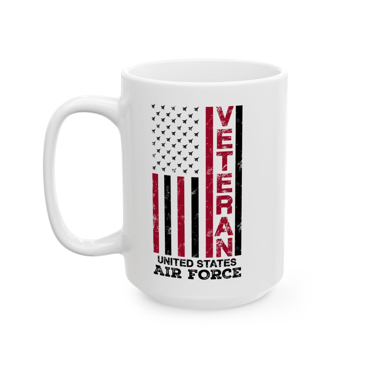 Air Force Veteran Coffee Mug – Patriotic USA Flag Gift for Military Hero