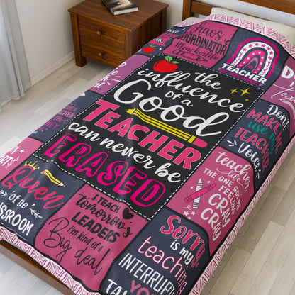 Teacher Gifts for Women  Affirmation Blanket Description Velveteen Plush Blanket