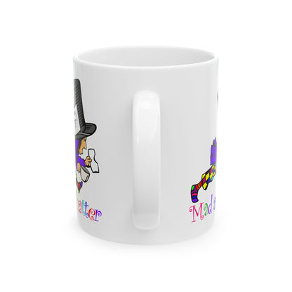 Mad As A Hatter White Mug, (11oz, 15oz)
