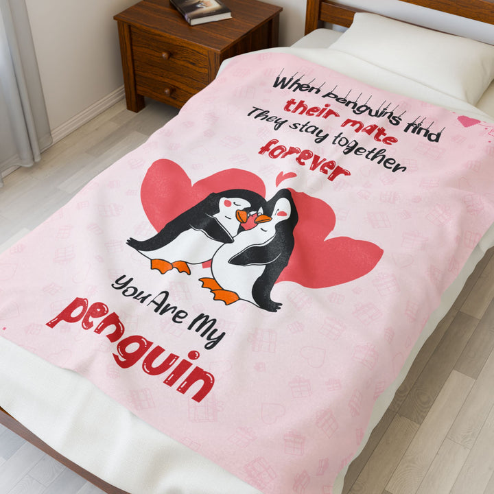 When Penguins find their mate They stay together forever Blanket