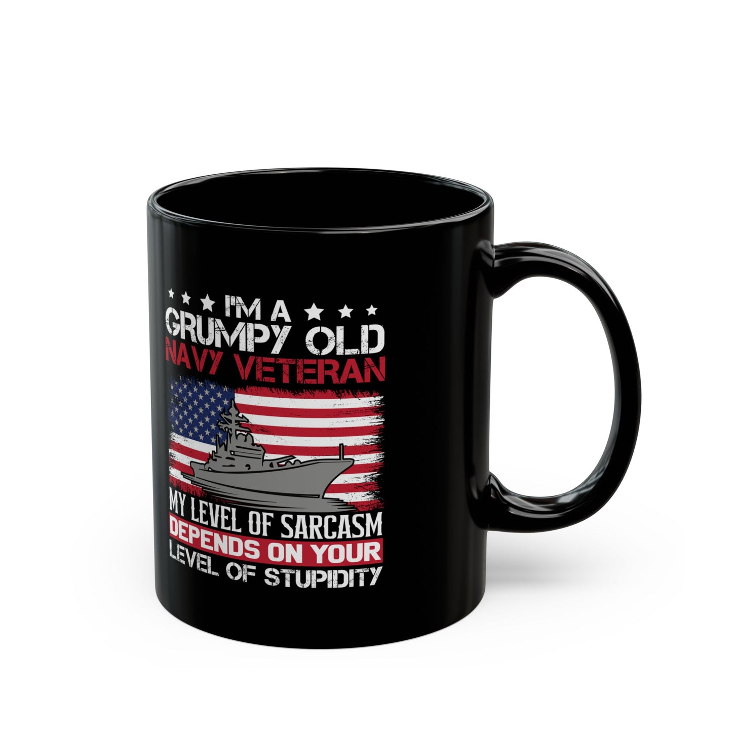 I am a Grumpy old Black Mug (11oz, 15oz)