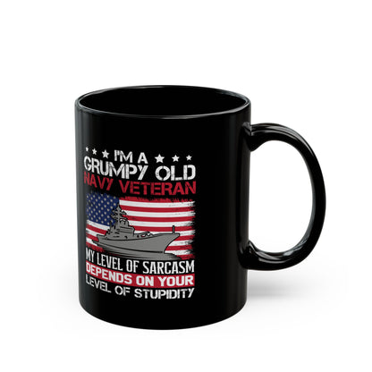 I am a Grumpy old Black Mug (11oz, 15oz)