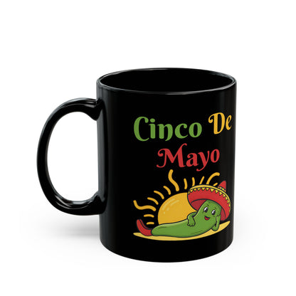 Cinco De Mayo Black Mug (11oz, 15oz)