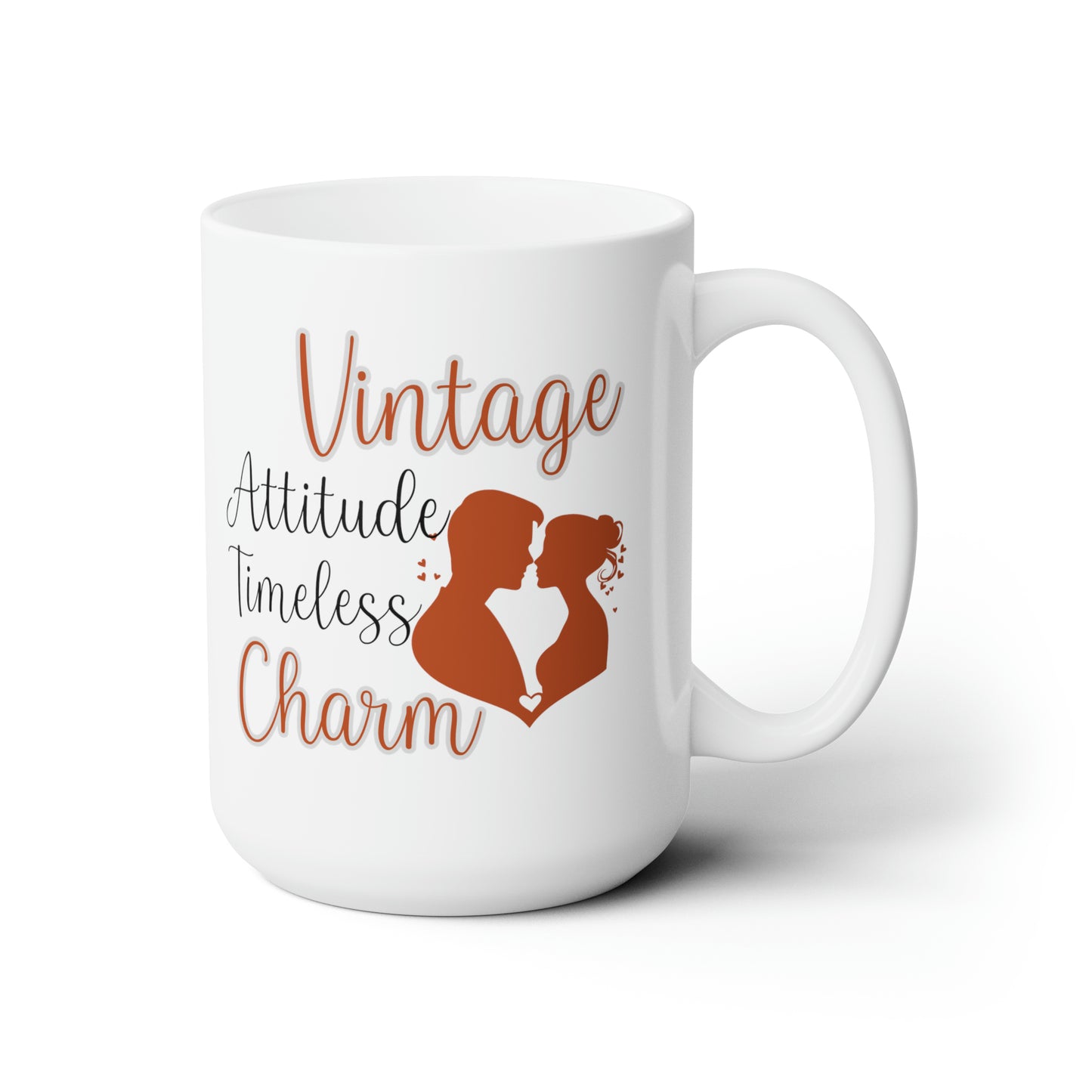 Vintage Attitude Timeless Charm Mug – Romantic Classic Coffee Cup for Women