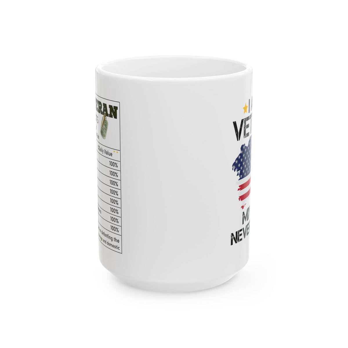 I am Veteran  Mug, (11oz, 15oz)