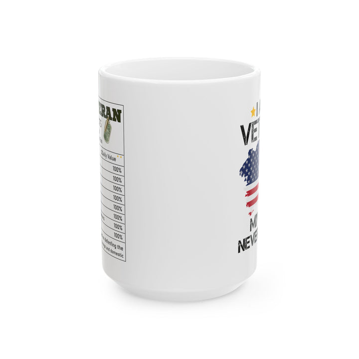 I am Veteran  Mug, (11oz, 15oz)