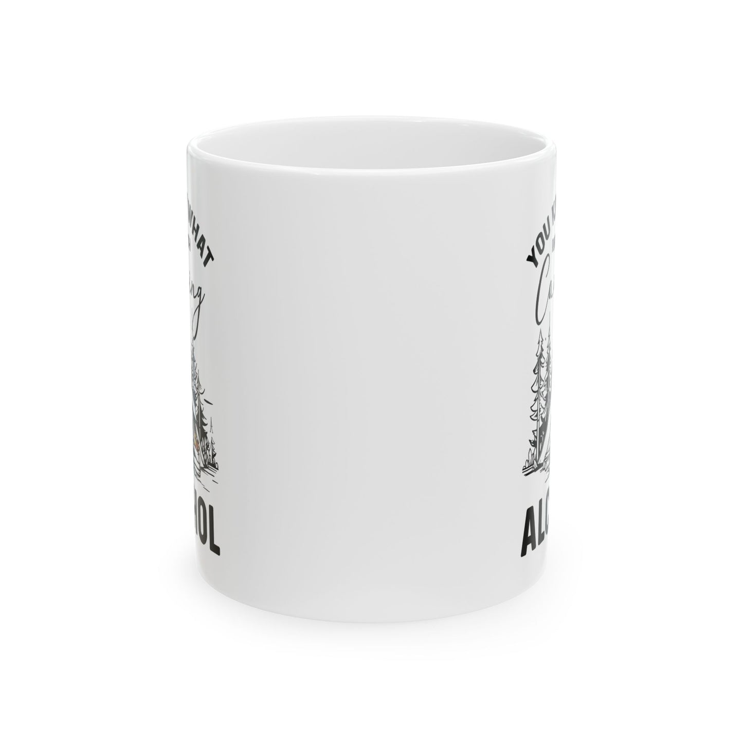 Campfire and Whiskey  Ceramic Mug, (11oz, 15oz)