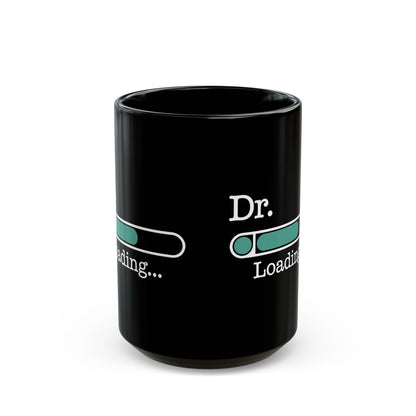 Funny Black Doctor Graduation Mug – Dr. Loading Progress Bar Coffee Cup – Medical School Gift for Future Doctors and Graduates