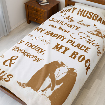 To My Husband Blanket