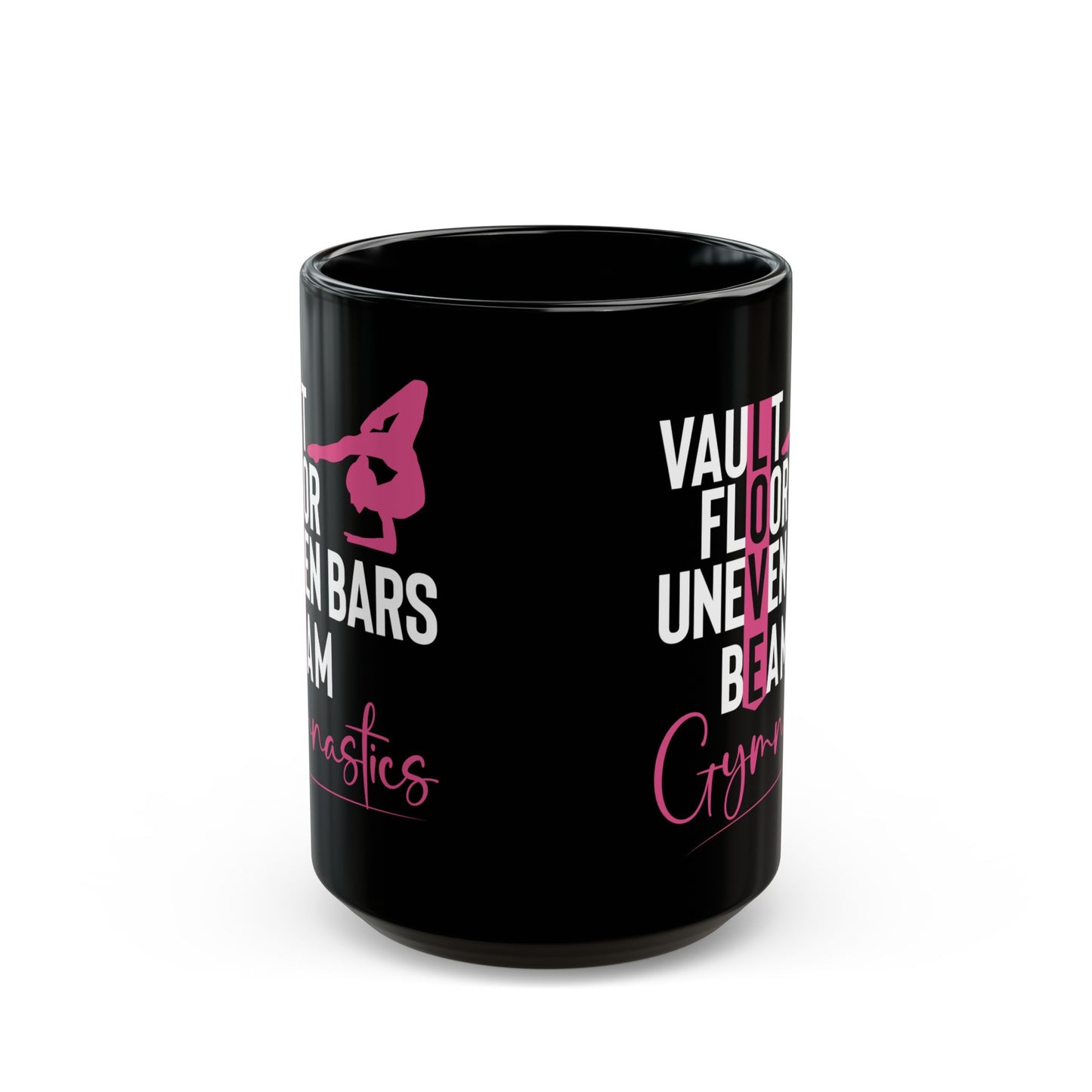 Vault Floor Uneven Bars Beam Black Mug (11oz, 15oz)