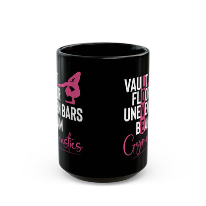 Vault Floor Uneven Bars Beam Black Mug (11oz, 15oz)
