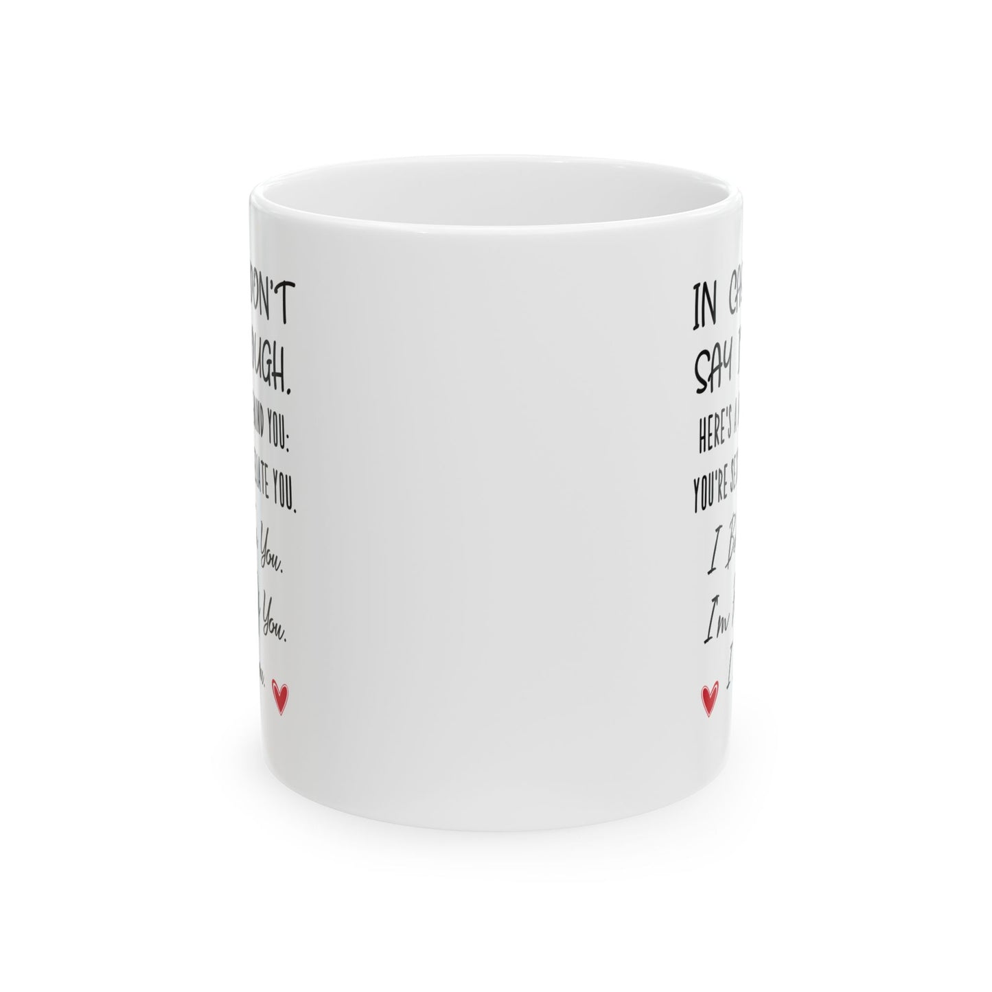 Encouragement Mug for Partner – I Believe in You, I’m Proud of You Appreciation Gift for Him or Her