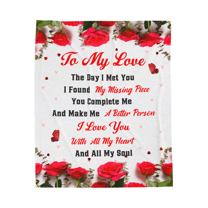 To My Love Blanket