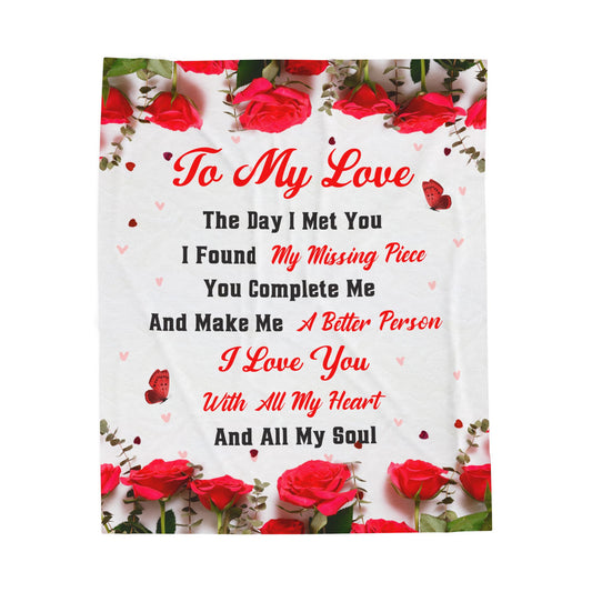 To My Love Blanket
