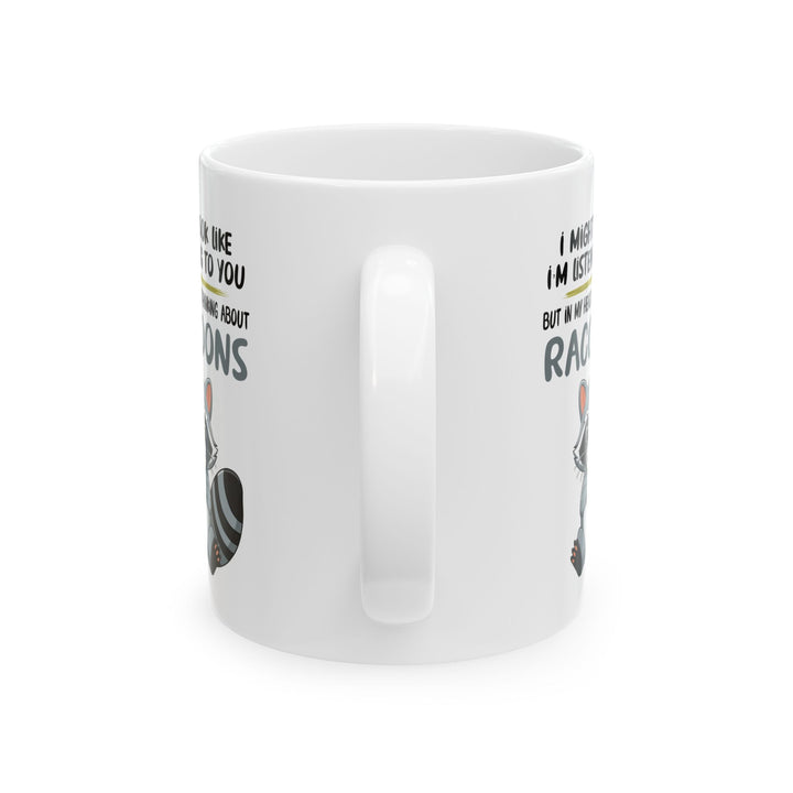 I might look like i'm listening to you, white Mug, (11oz, 15oz)