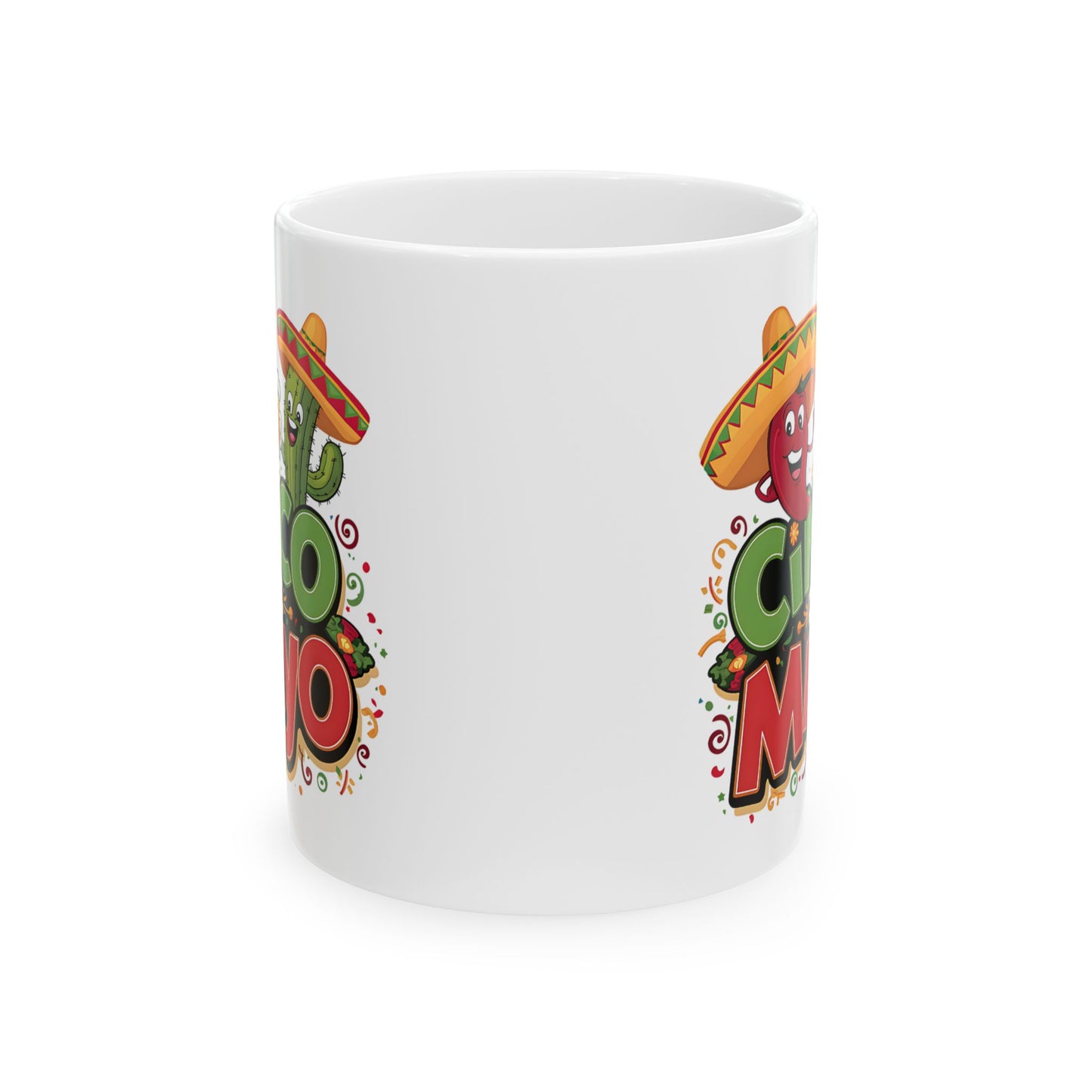 Cinco De Mayo White Mug, (11oz, 15oz)