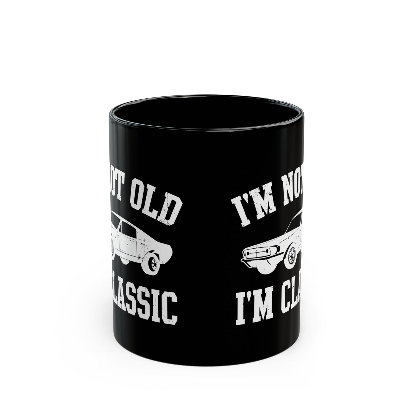 Vintage Car Black Mug – I'm Not Old, I'm Classic