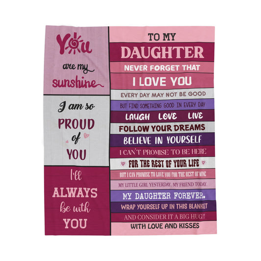 To My Daughter Blanket