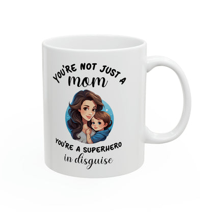 Superhero Mom Mug – Gift for Mom, Mother’s Day, Birthday, Appreciation Coffee Cup for Super Moms