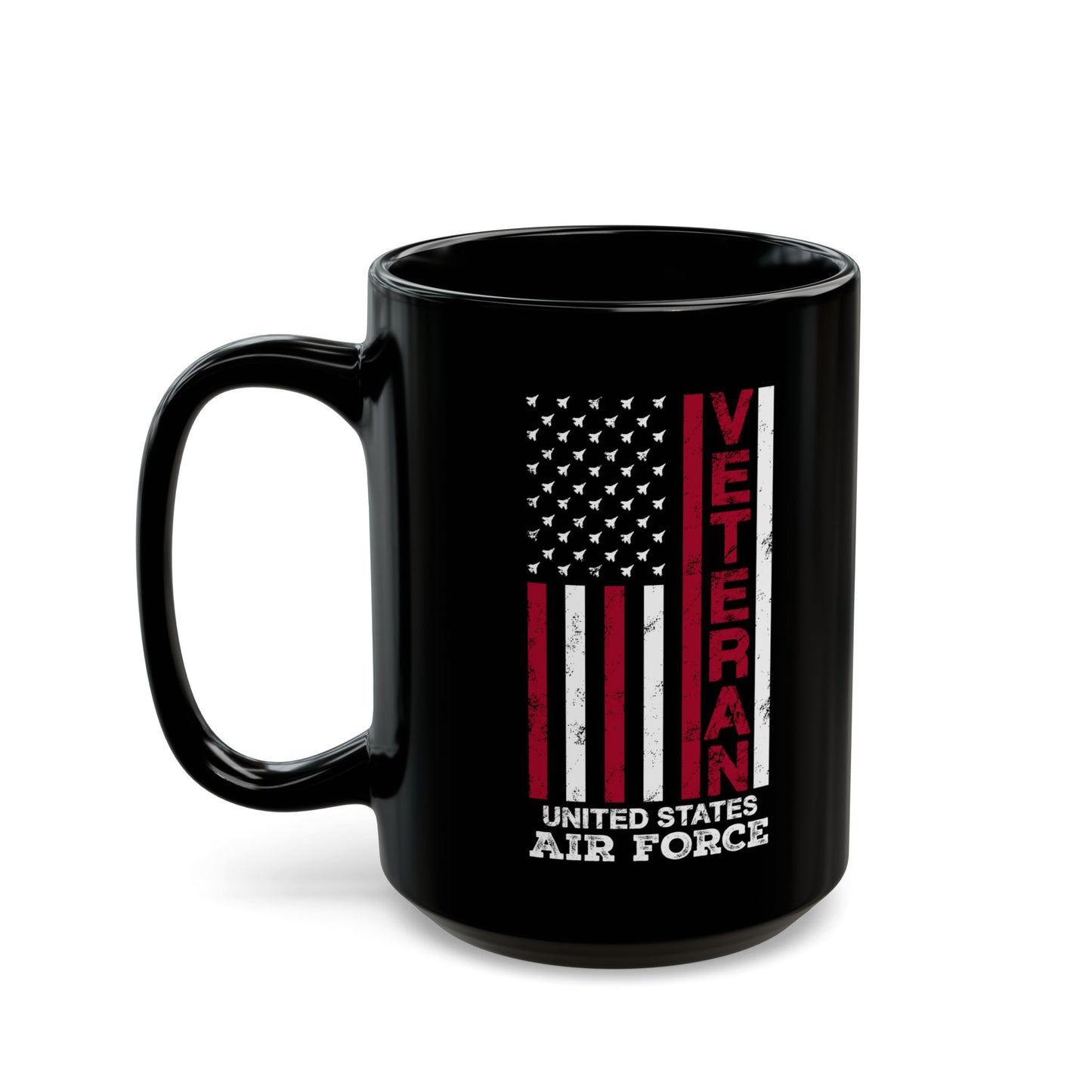 Air Force Veteran Mug – Patriotic USA Flag Coffee Cup for Military Gift