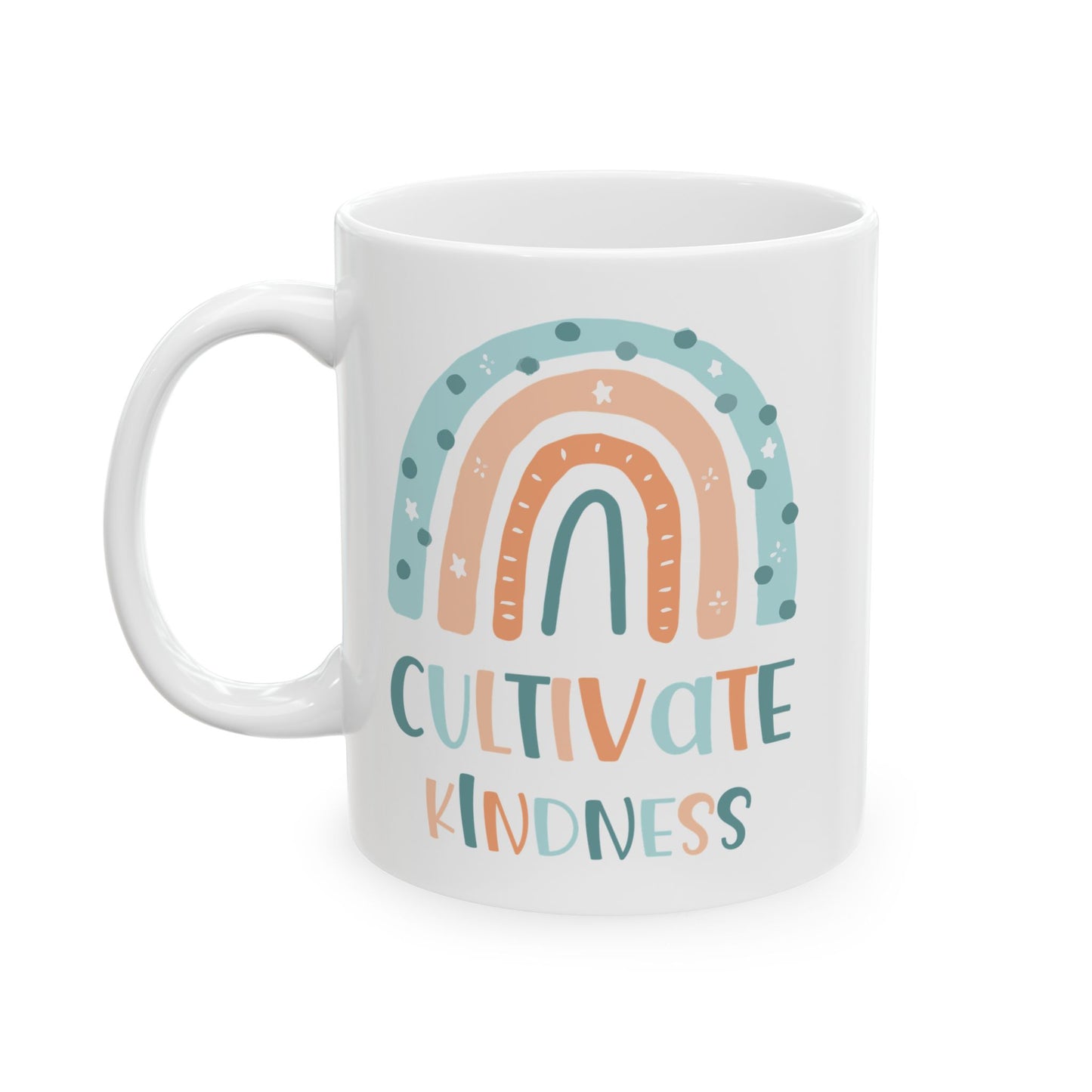 Cultivate Kindness White Mug, (11oz, 15oz)