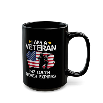 I am Veteran Black Mug (11oz, 15oz)