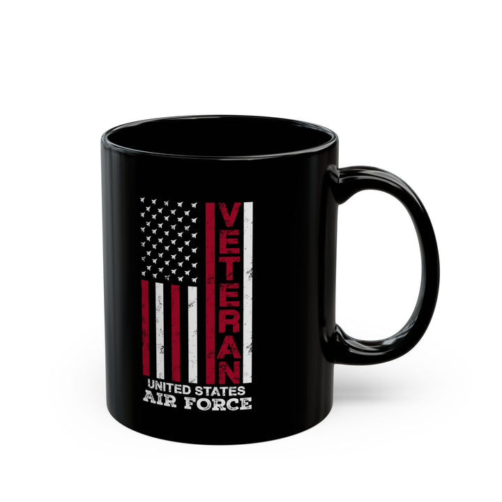 Air Force Veteran Mug – Patriotic USA Flag Coffee Cup for Military Gift
