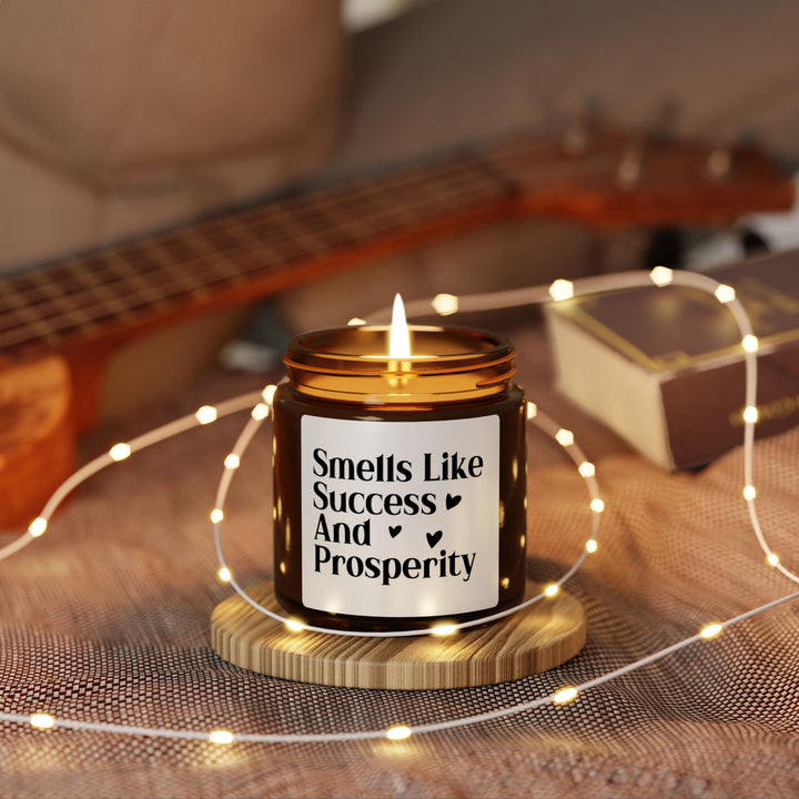 Smells Like Success and Prosperity Candle – Manifestation Gift, Abundance Candle, Positive Energy Decor