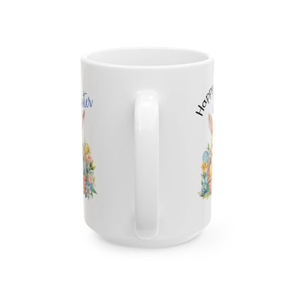 Happy Easter Bunny Mug – Cute Basket Design Spring Gift
