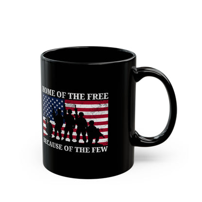 Home of the Free Because of the Few Mug – Patriotic Military Coffee Cup