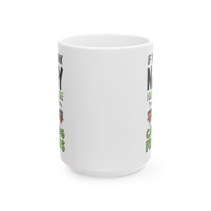 I'm Nuts About Camping Ceramic Mug, (11oz, 15oz)