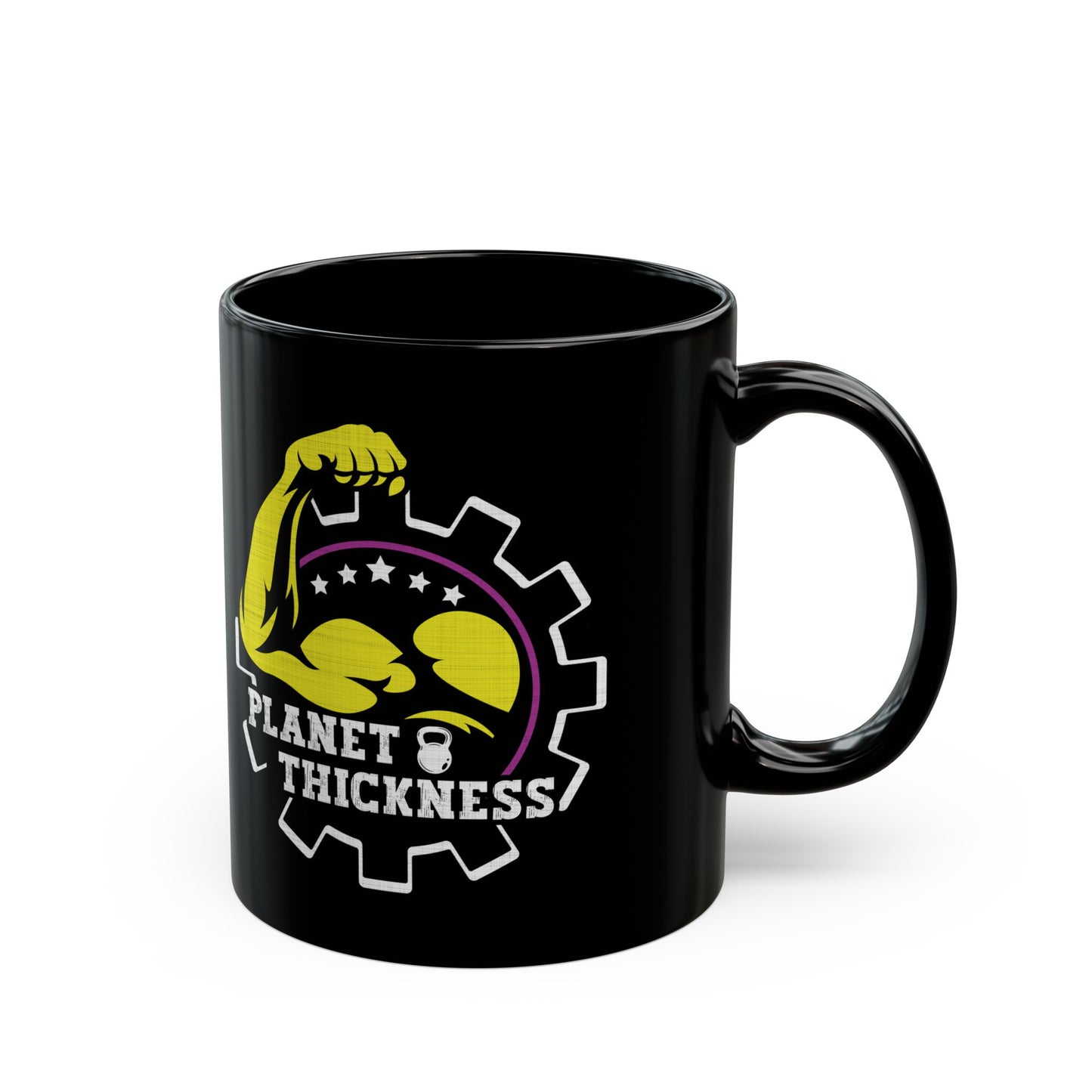 Planet Thickness Black Mug (11oz, 15oz)