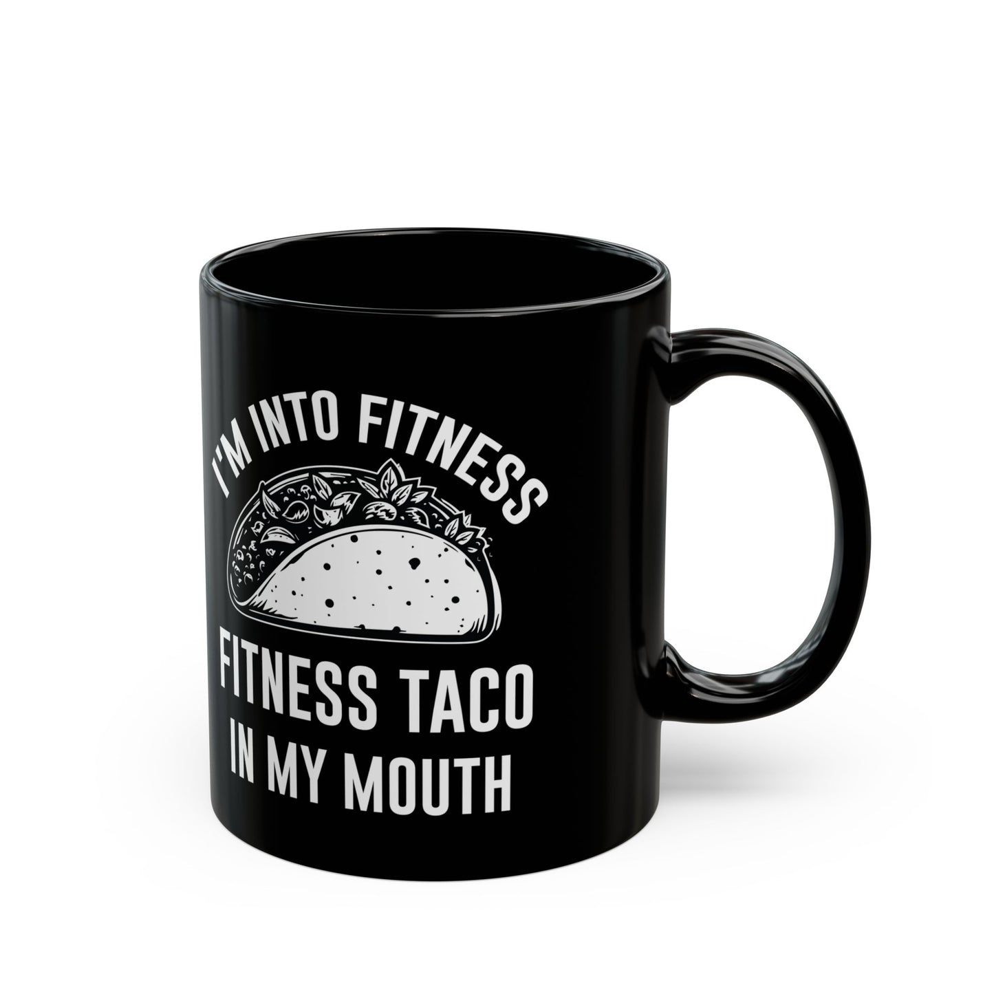 I'm Into Fitness Black Mug (11oz, 15oz)