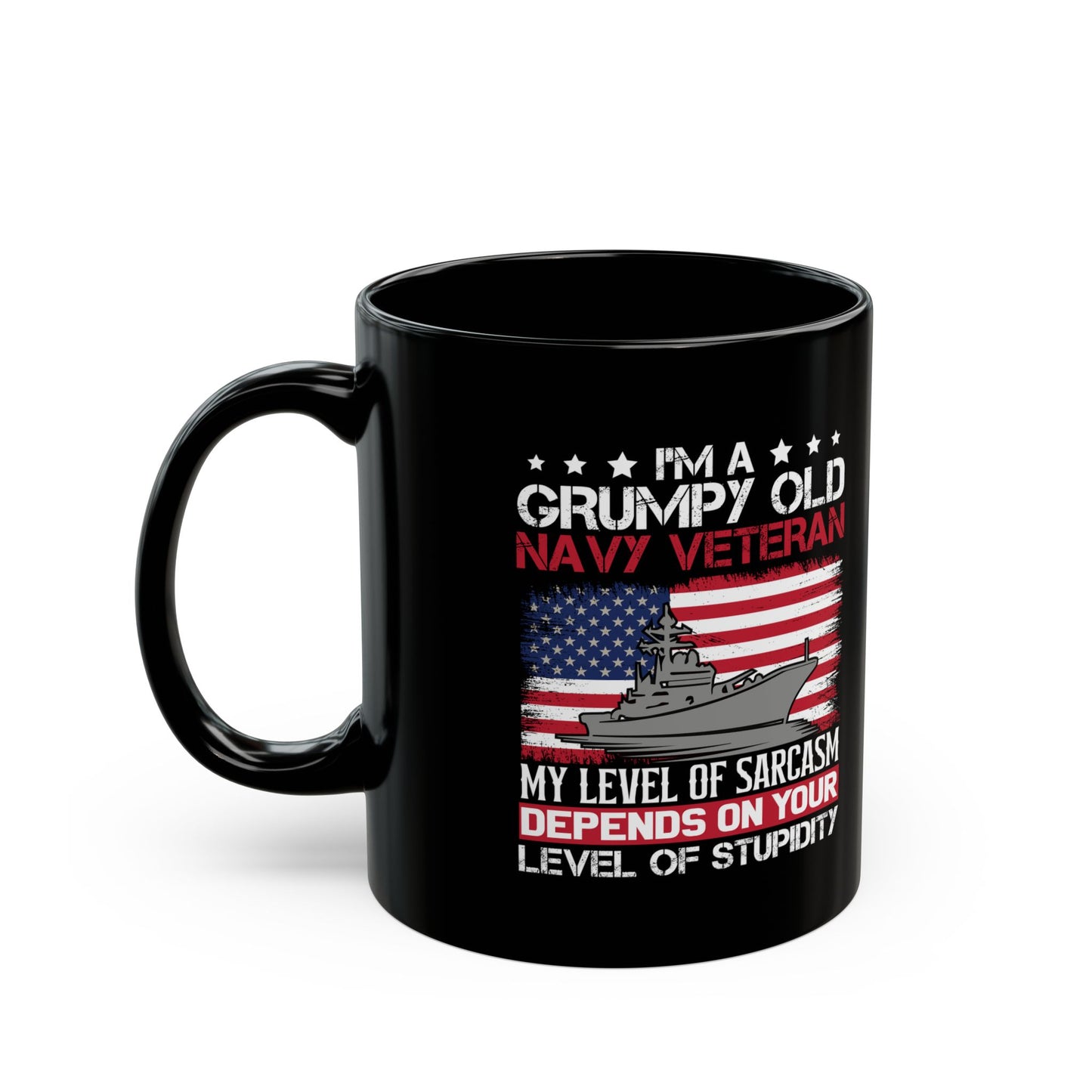I am a Grumpy old Black Mug (11oz, 15oz)