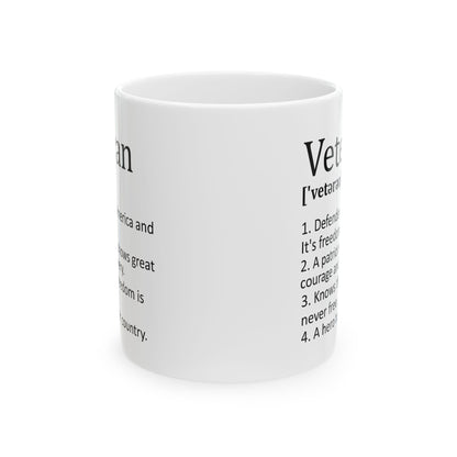 Veteran Definition Mug – Patriotic Coffee Cup Gift for Veterans