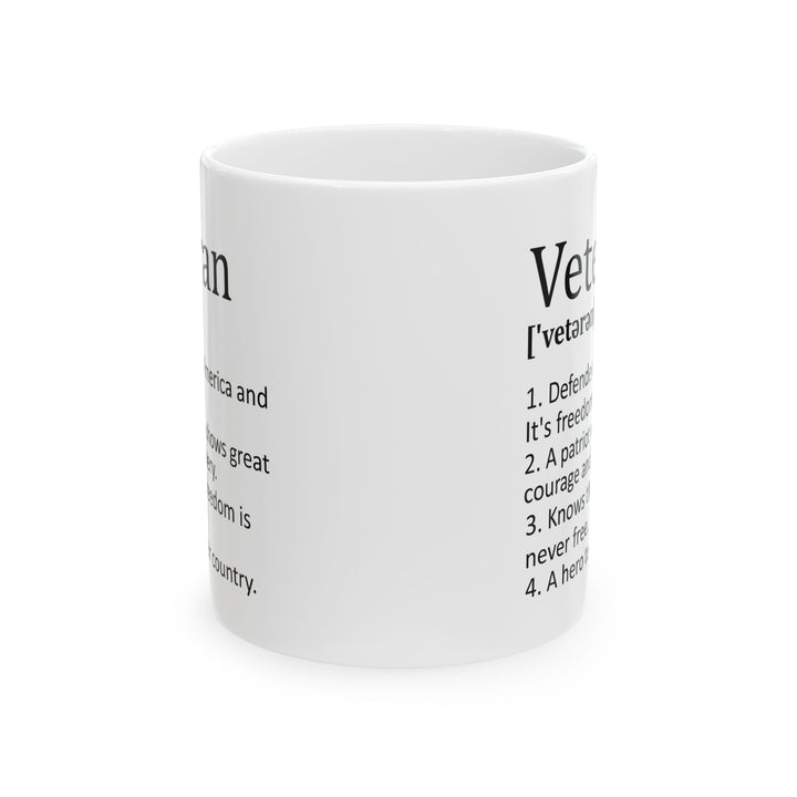 Veteran Definition Mug – Patriotic Coffee Cup Gift for Veterans