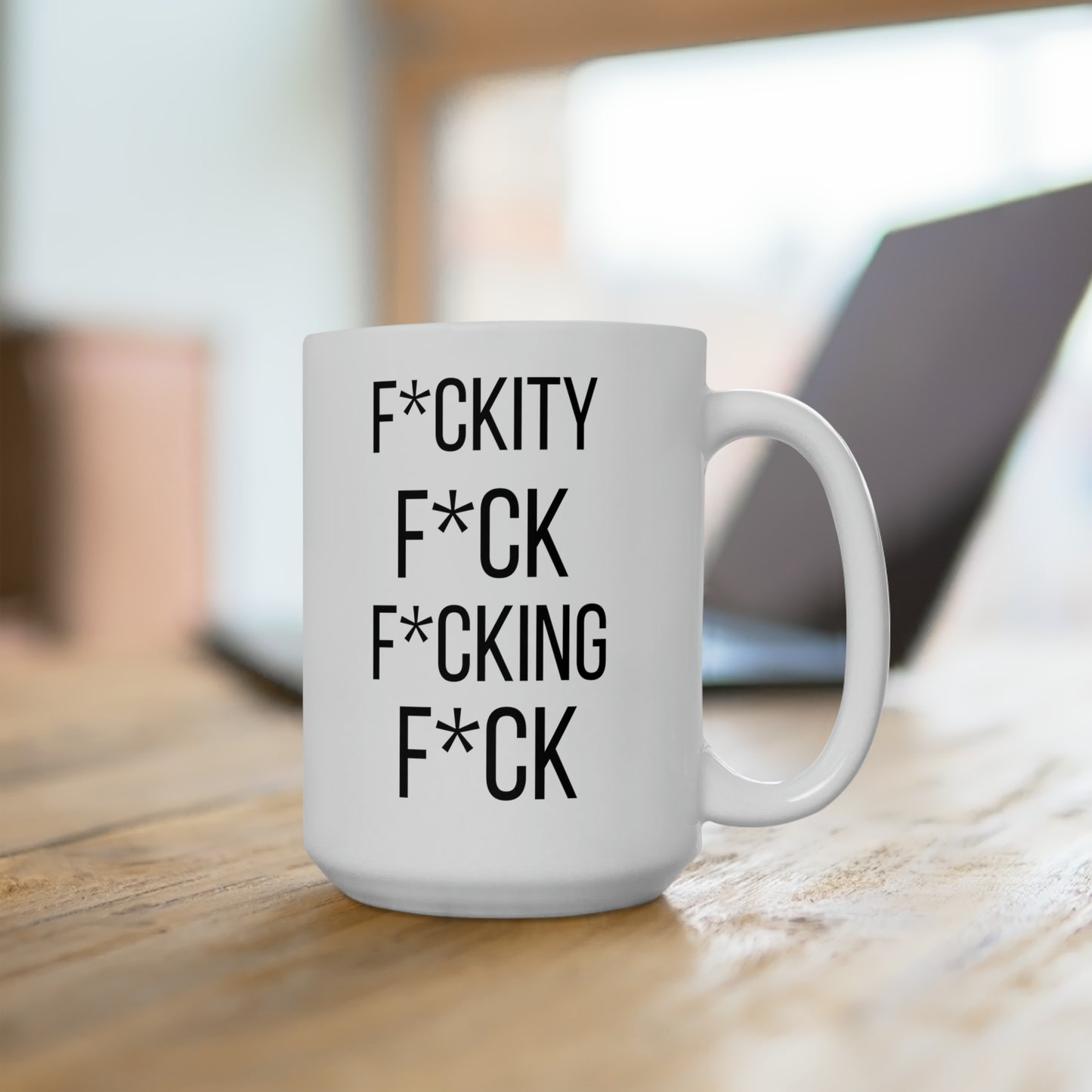 Fckity Fck Coffee Mug – Funny Swear Word Cup Sarcastic Gag Gift for Friends & Coworkers