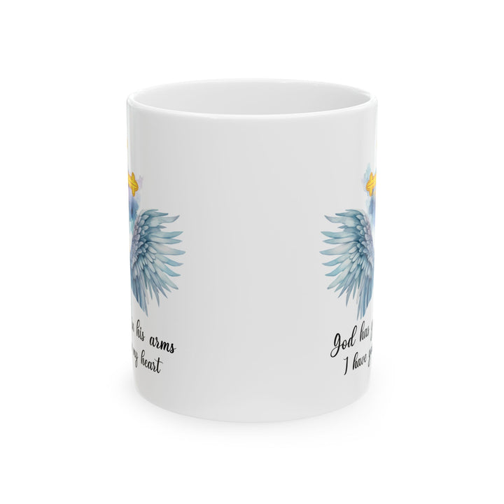 God Has You In His Arms White Mug, (11oz, 15oz)