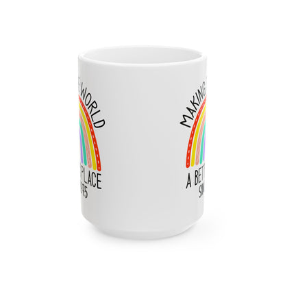 making the world 1975 Ceramic Mug, (11oz, 15oz)