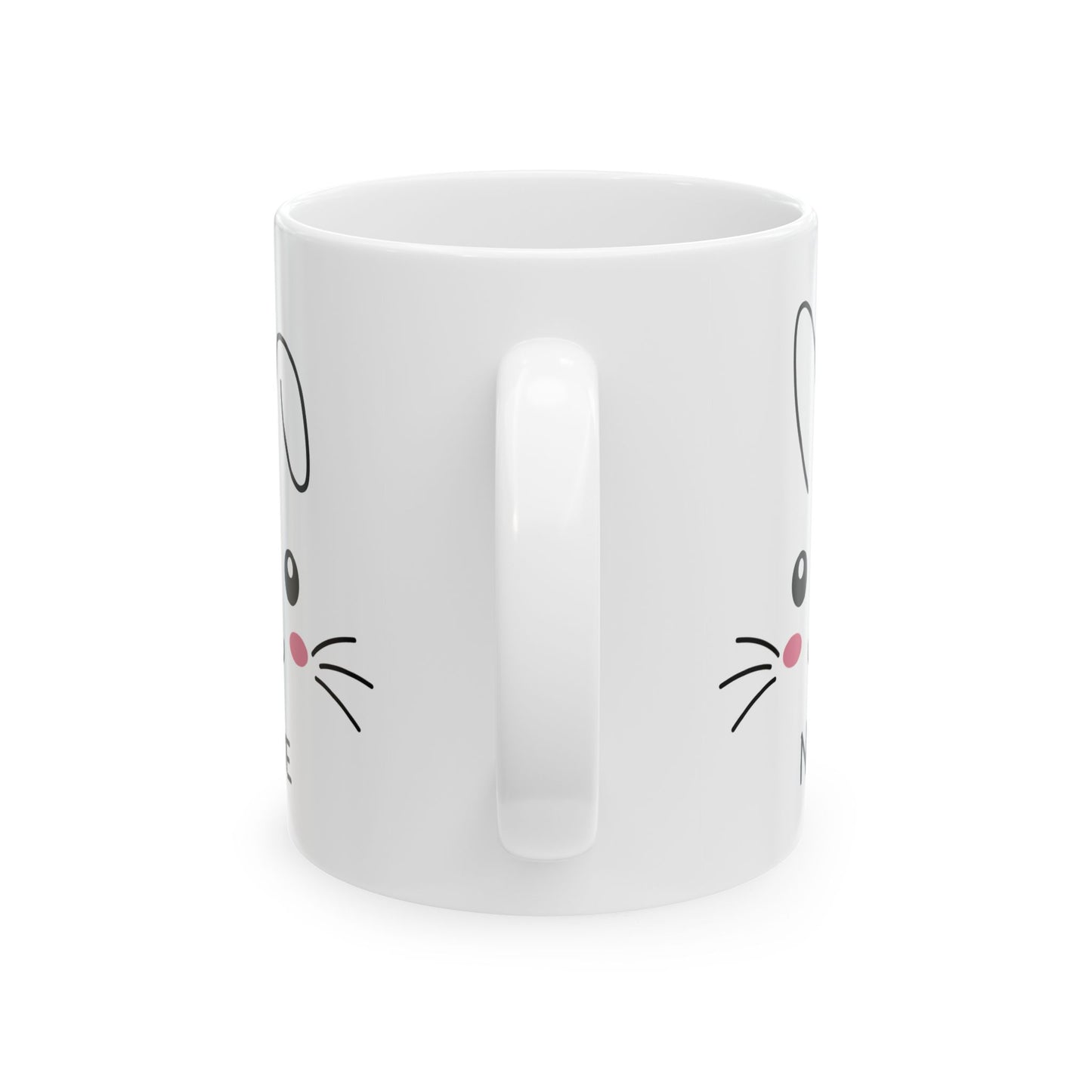 Personalized Bunny Mug – Cute Custom Name Gift for Kids