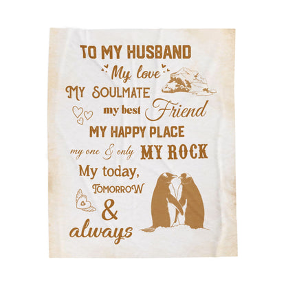 To My Husband Blanket